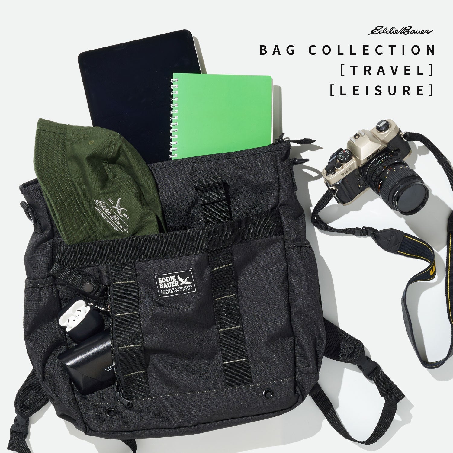 90s Eddie Bauer エディーバウアー　テック　メッセンジャー　バッグ 美品 エディー バウアー メッセンジャーバッグ 防水仕様