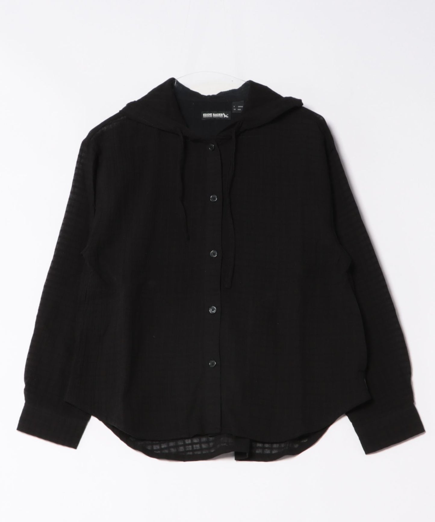 プレイド シアーフーディシャツ/PLAID SHEER HOODED SHIRT