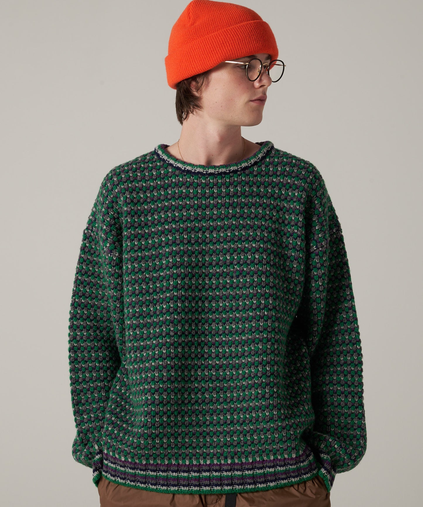 【10/27(月)販売開始】men's FUDGE×Eddie Bauer ロゴ刺繡 ワッチキャップ/LOGO EMB WATCH