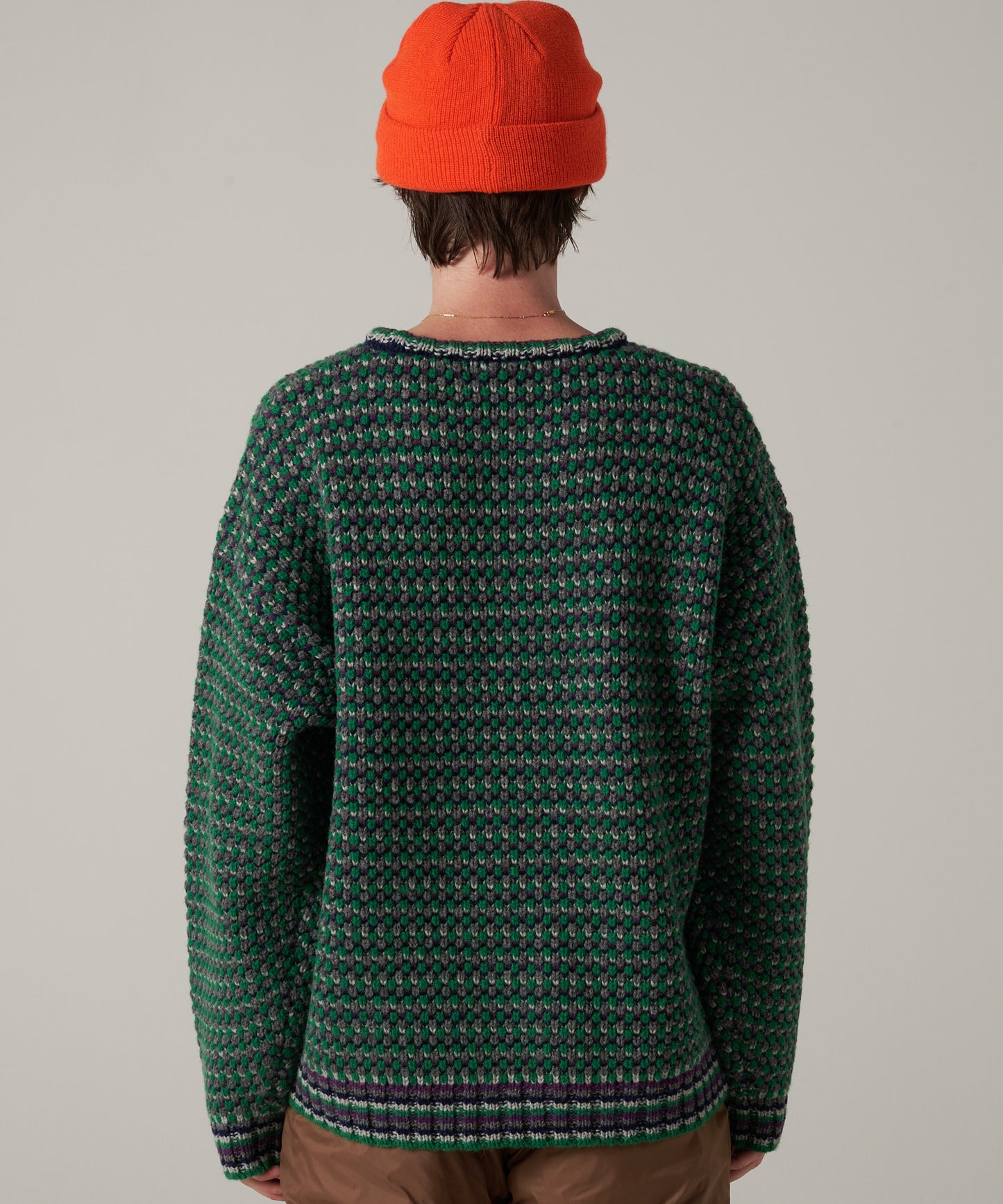 【10/27(月)販売開始】men's FUDGE×Eddie Bauer ポップコーン セーター/POPCORN SWEATER