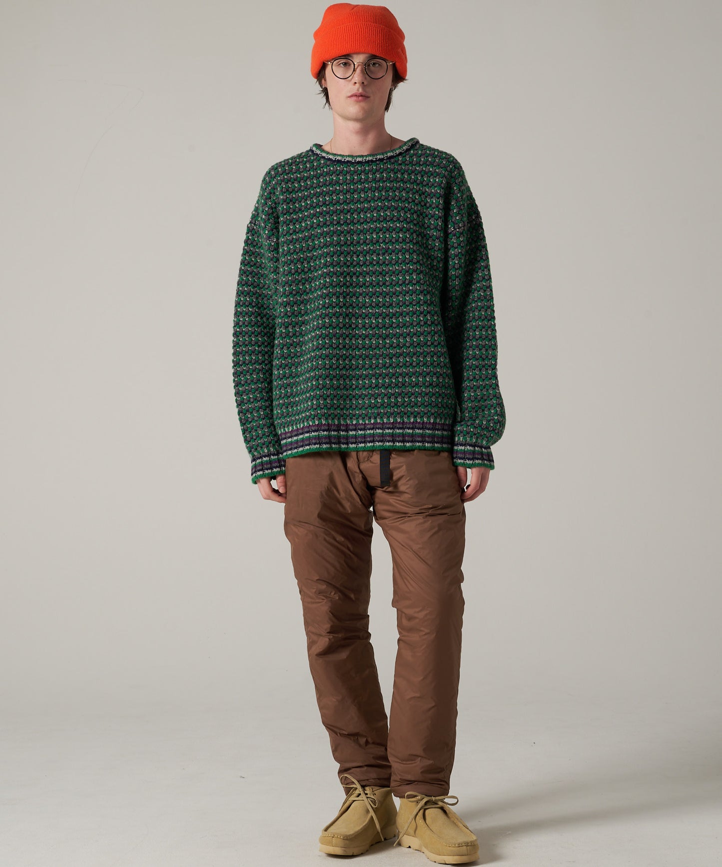 【10/27(月)販売開始】men's FUDGE×Eddie Bauer ポップコーン セーター/POPCORN SWEATER