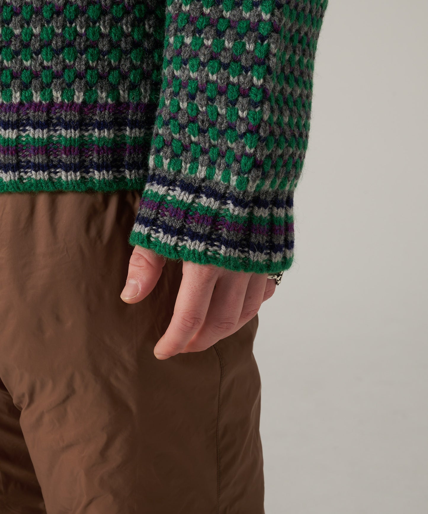 【10/27(月)販売開始】men's FUDGE×Eddie Bauer ポップコーン セーター/POPCORN SWEATER