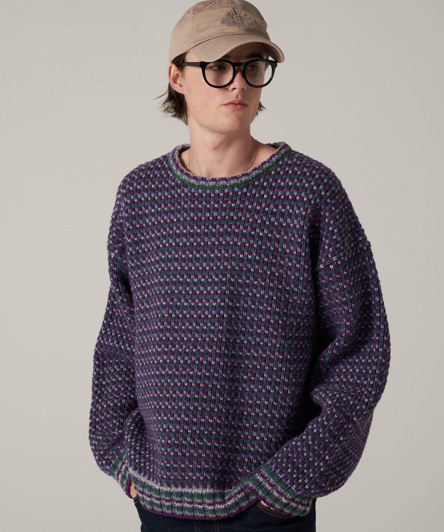 【10/27(月)販売開始】men's FUDGE×Eddie Bauer ポップコーン セーター/POPCORN SWEATER