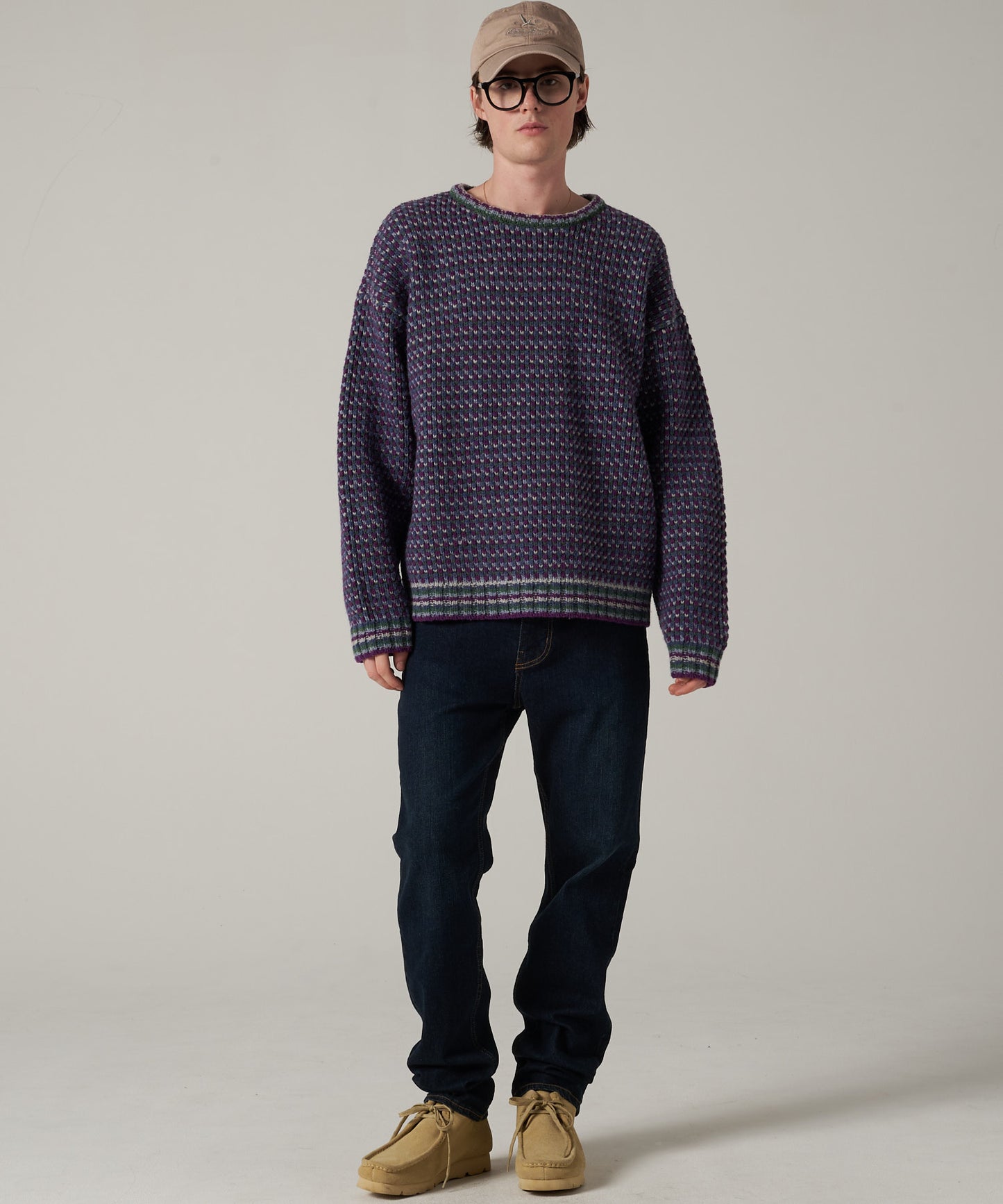 【10/27(月)販売開始】men's FUDGE×Eddie Bauer ポップコーン セーター/POPCORN SWEATER