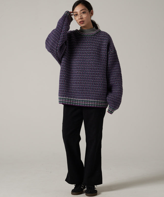 【10/27(月)販売開始】men's FUDGE×Eddie Bauer ポップコーン セーター/POPCORN SWEATER