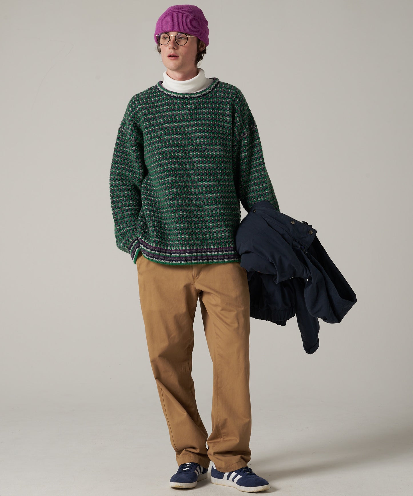 【10/27(月)販売開始】men's FUDGE×Eddie Bauer ポップコーン セーター/POPCORN SWEATER