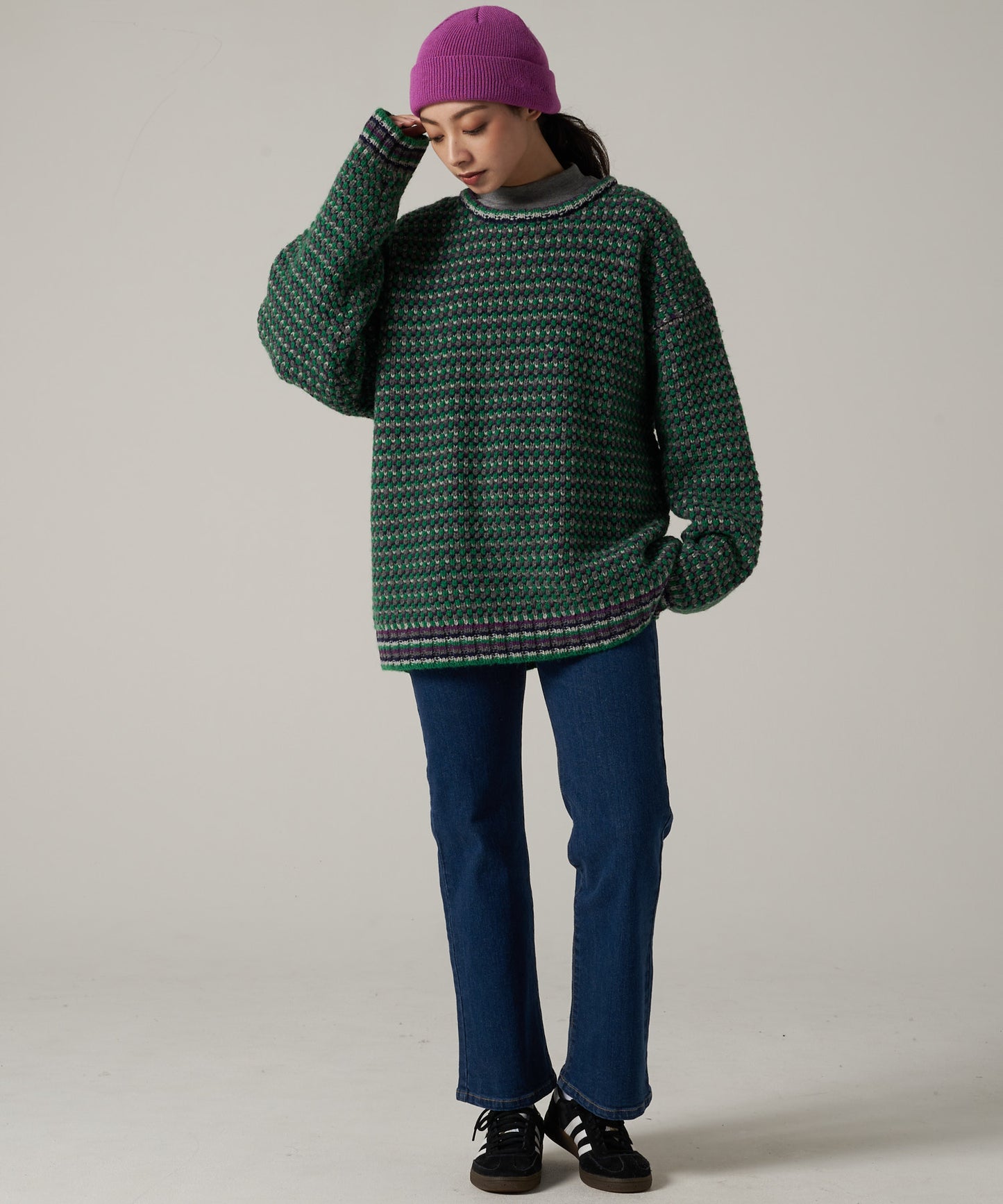 【10/27(月)販売開始】men's FUDGE×Eddie Bauer ポップコーン セーター/POPCORN SWEATER