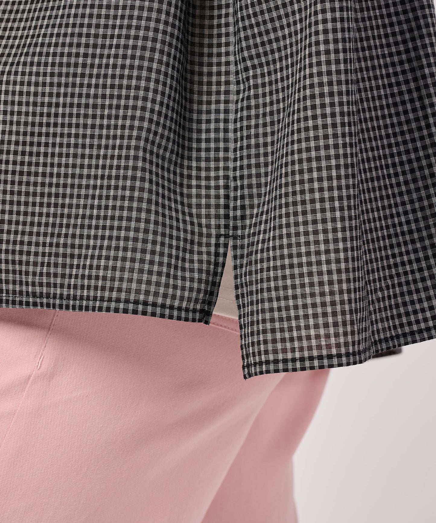 コットンチェック フレンチシャツ/COTTON CHECK FRENCH SHIRT