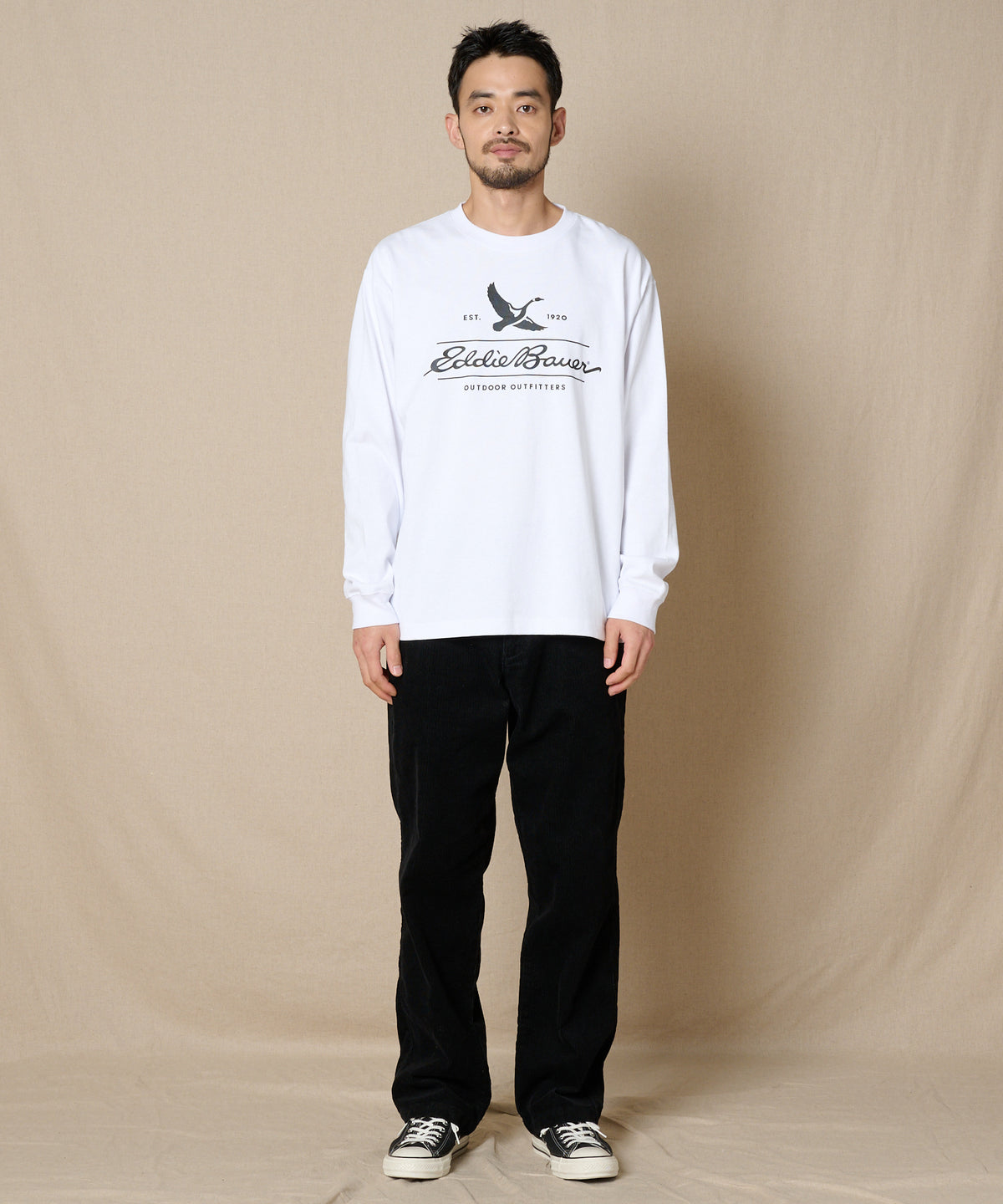 クラシックロゴプリント長袖Tシャツ/CLASSIC LOGO PRINT L/S TEE