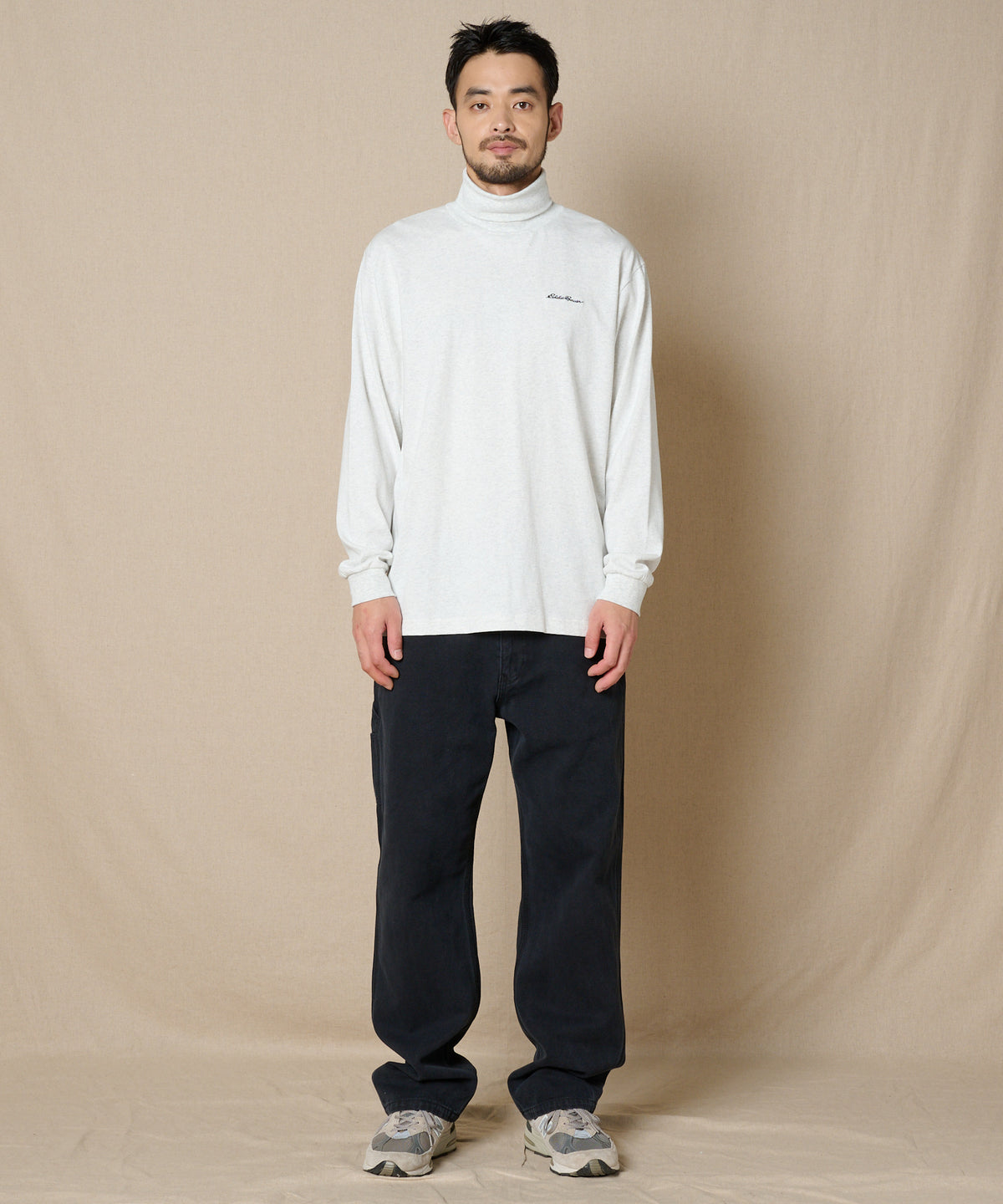 【通常配送】タートルネック長袖Tシャツ/TURTLE NECK LS TEE