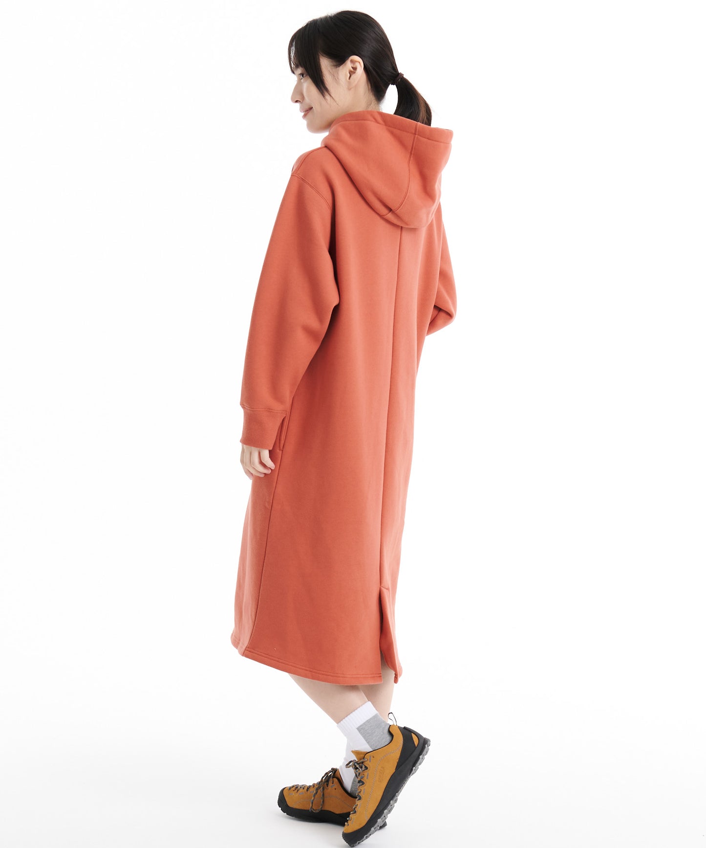 フーデッド スウェットワンピース/LOGO HOODED DRESS