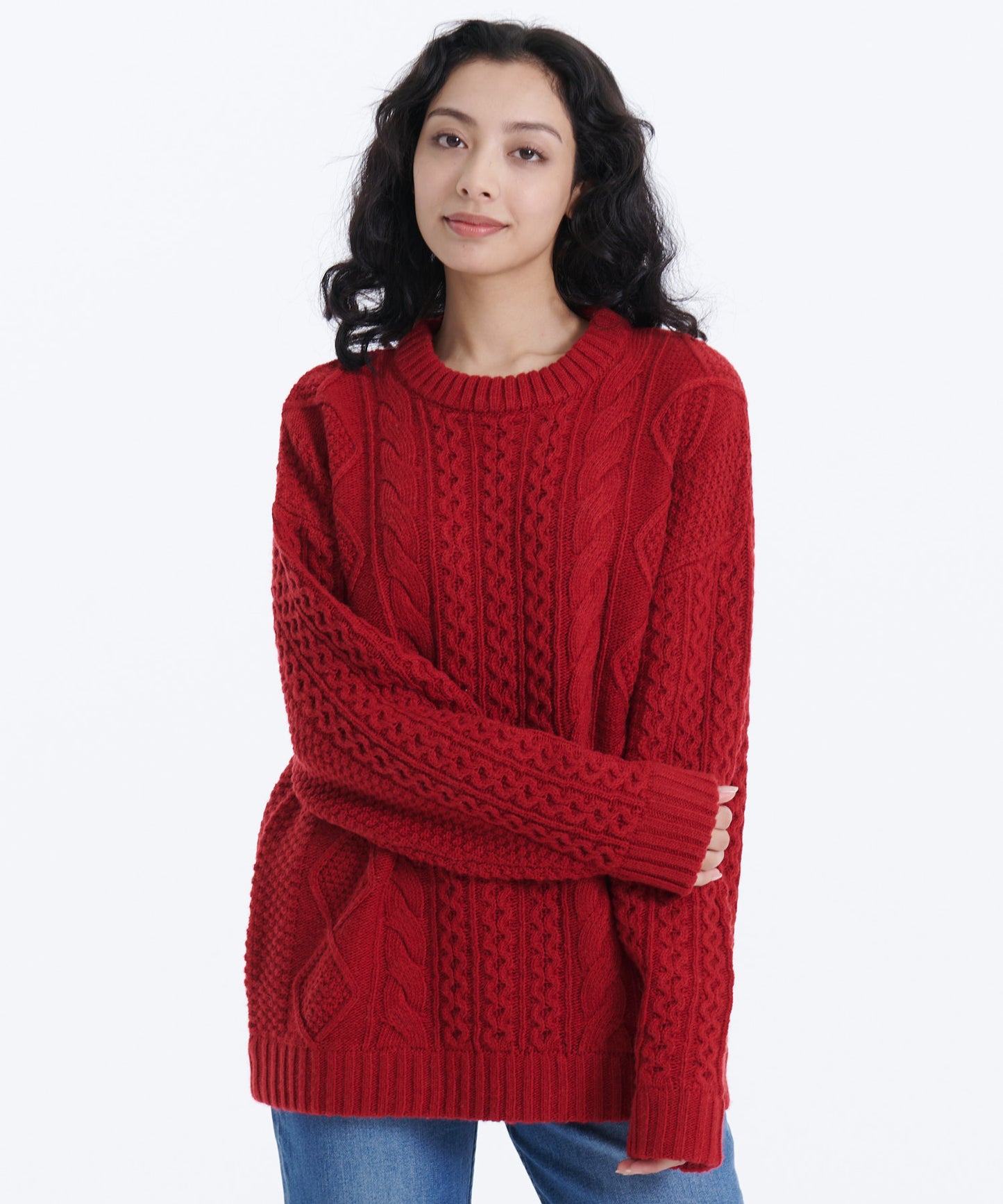 ケーブルニットセーター/CABLE KNIT SWEATER