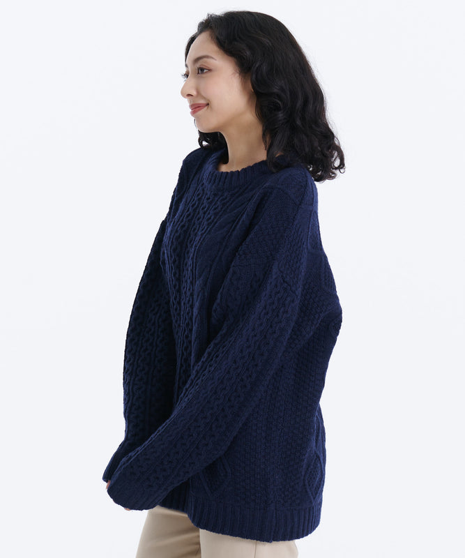 ケーブルニットセーター/CABLE KNIT SWEATER