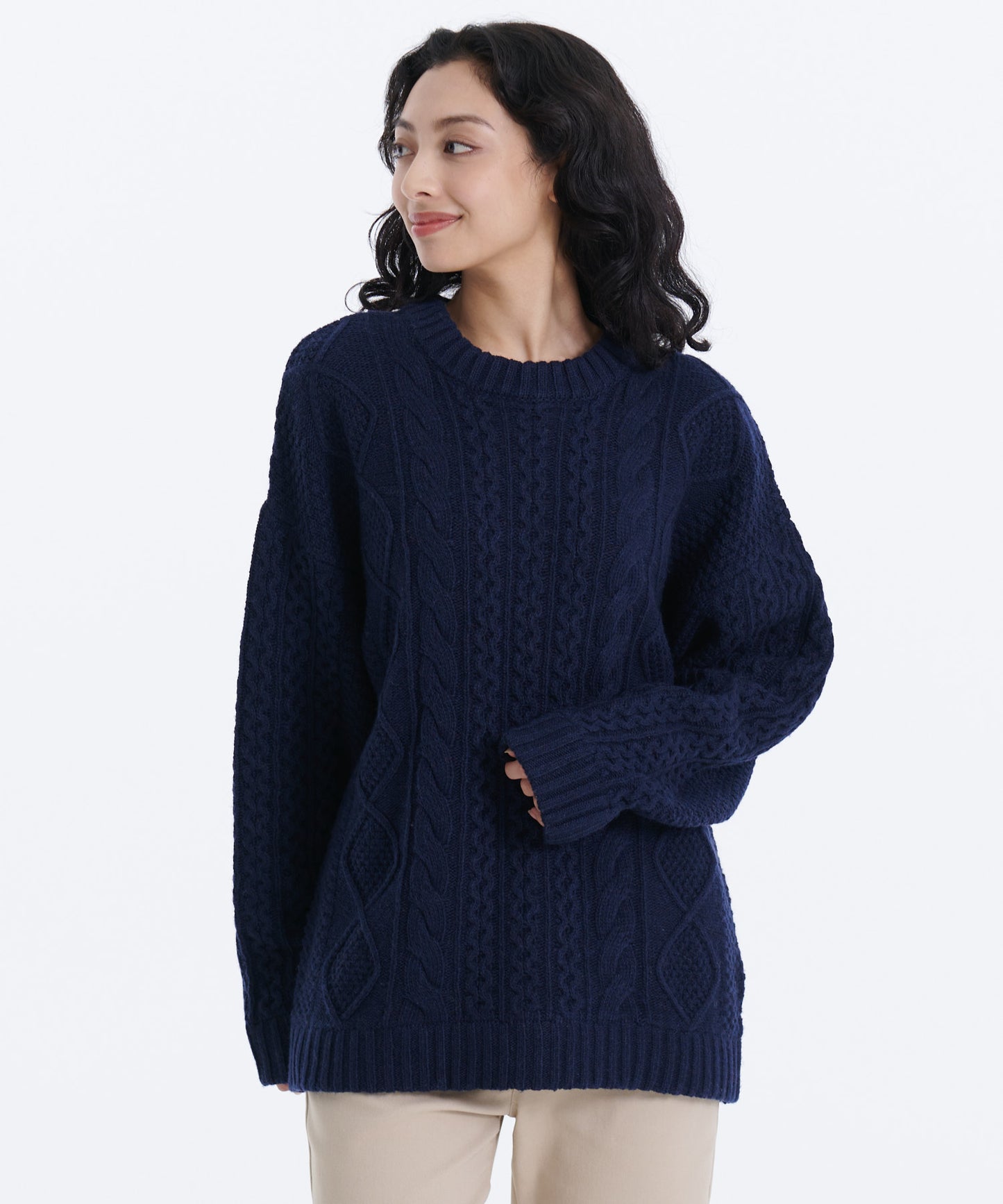 ケーブルニットセーター/CABLE KNIT SWEATER