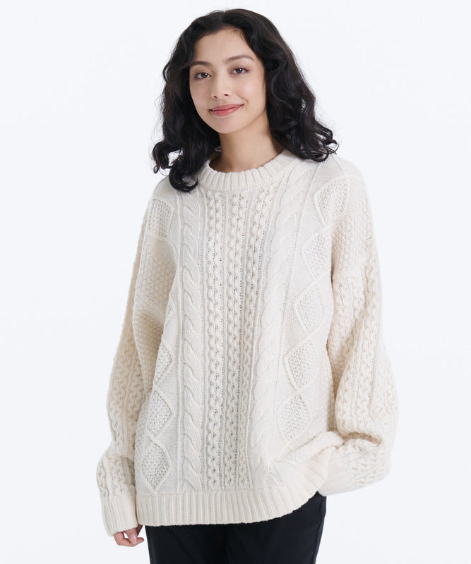 ケーブルニットセーター/CABLE KNIT SWEATER