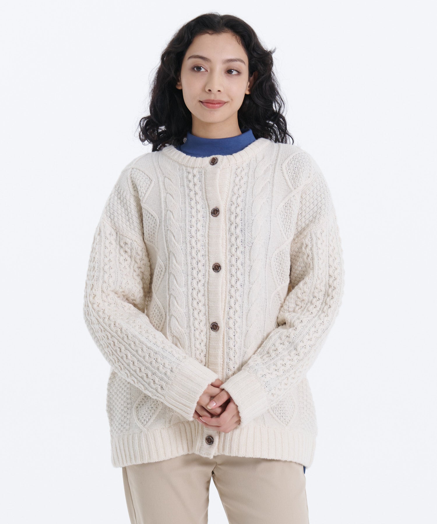 ケーブルニットセーターカーディガン/CABLE KNIT SWEATER CARDIGAN