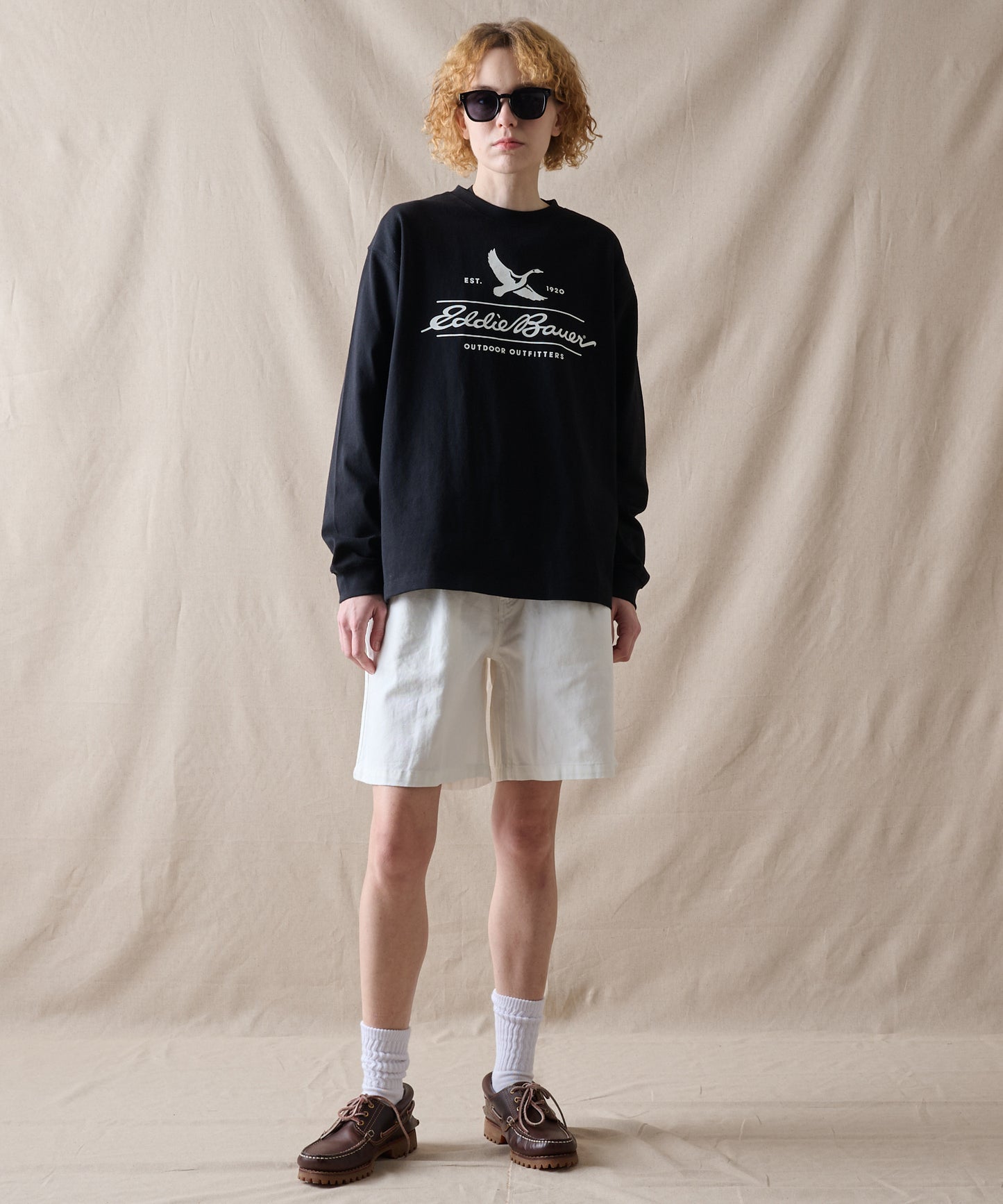 クラシックロゴプリント 長袖Tシャツ/CLASSIC LOGO PRINT LS TEE