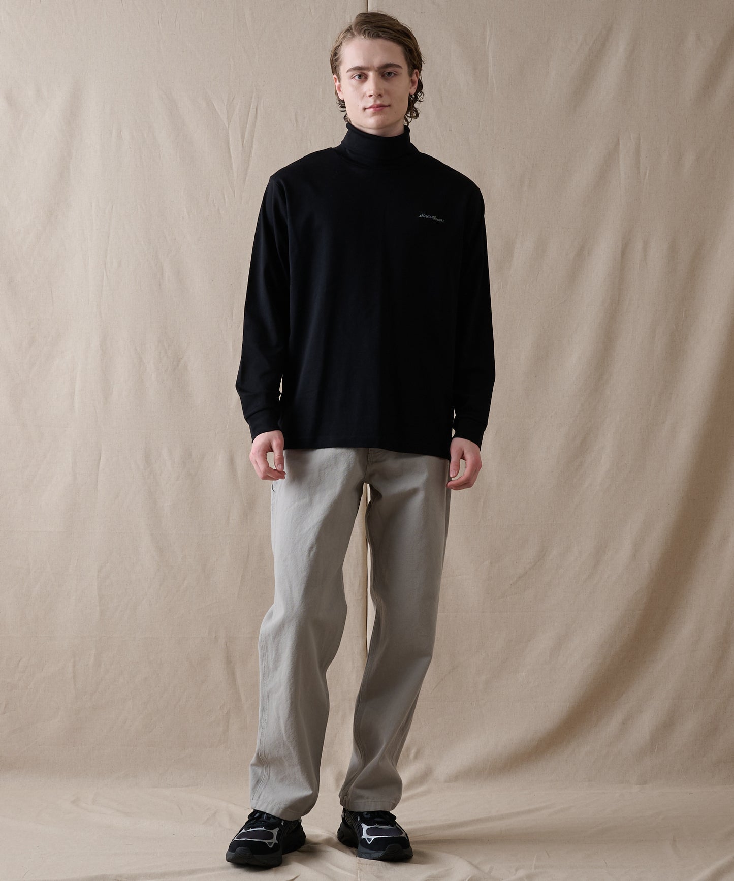 スムース タートルネック 長袖Tシャツ/SMOOTH TURTLE NECK LS TEE