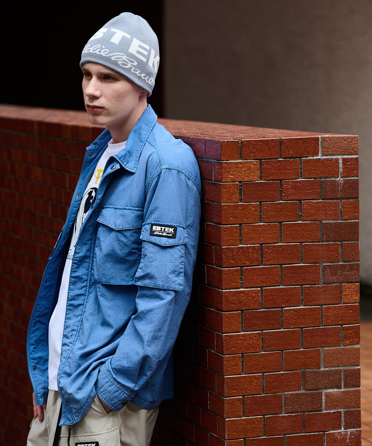EBTEK ハードウォッシュド ジップシャツ/EBTEK HARD-WASHED ZIP SHIRT
