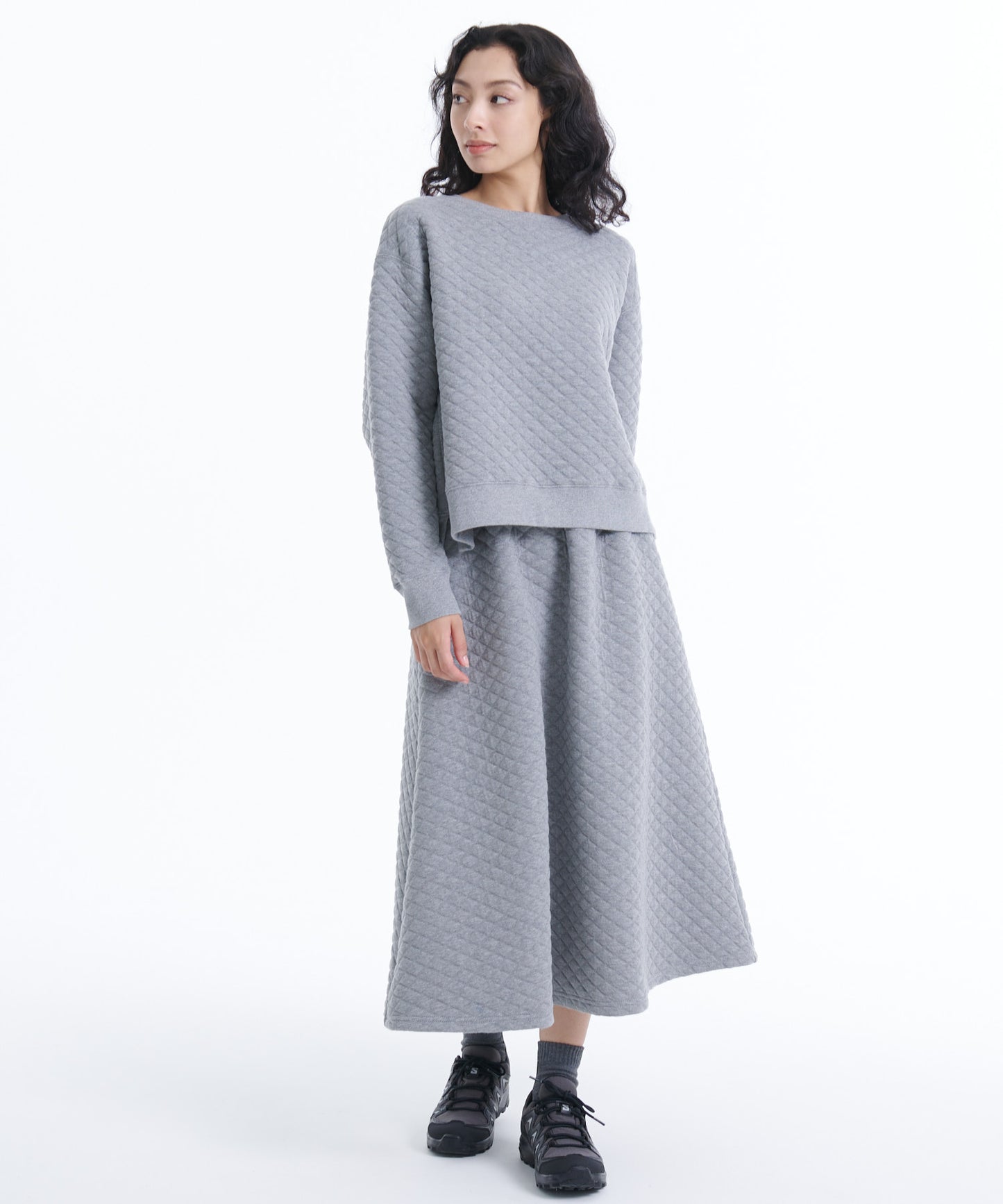 ジャガードパターンフレアスカート/JQD PATTERN FLARED SKIRT