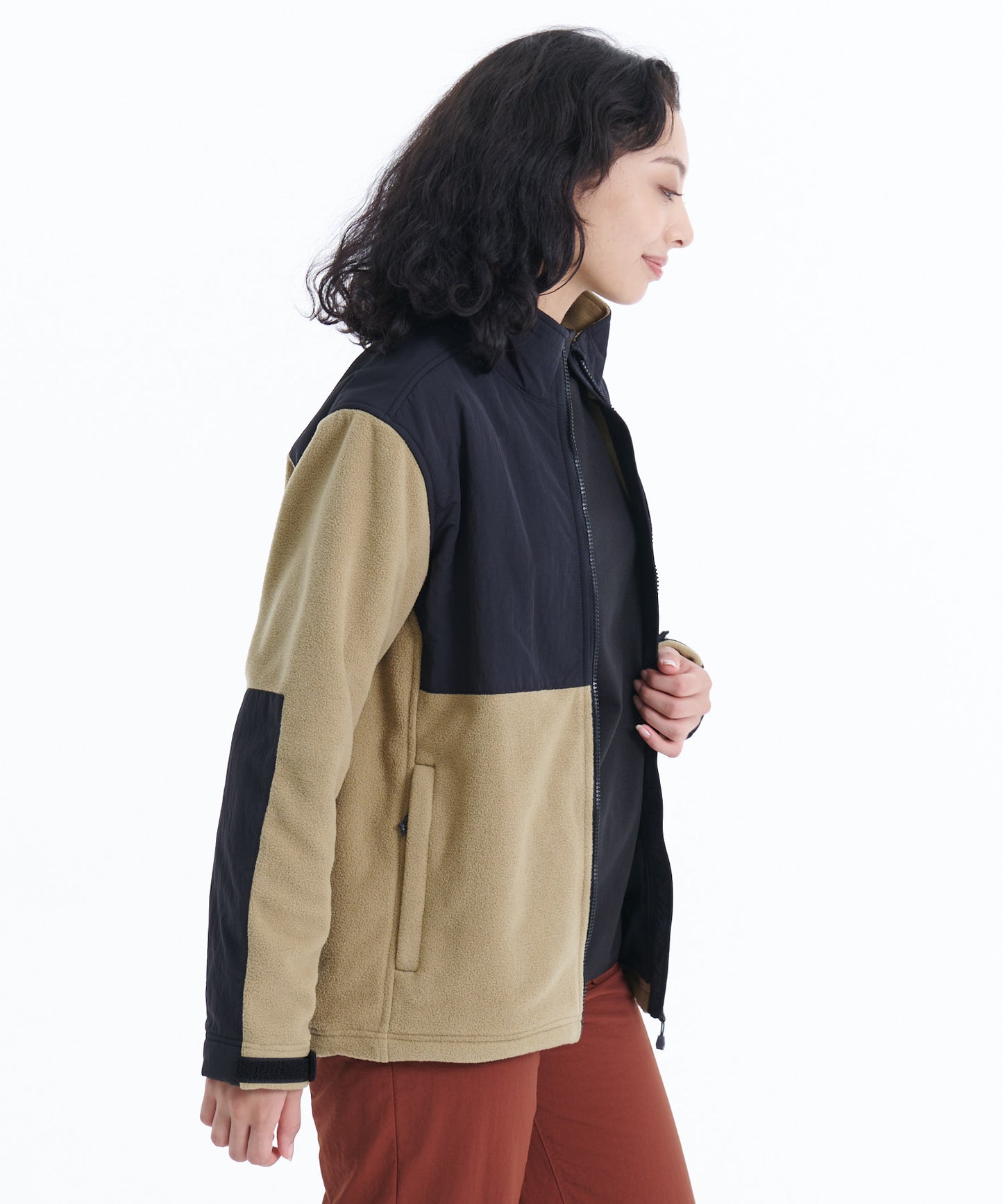 フリースフルジップ モックネックブルゾン/FLEECE FZ MOCK
