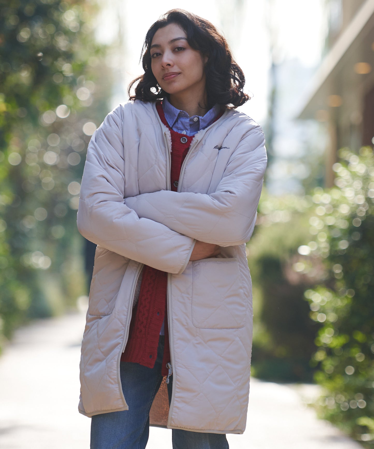 リバーシブルロングコート/REVERSIBLE LONG COAT