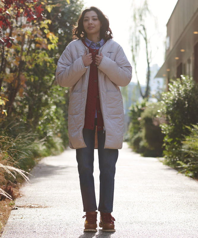 リバーシブルロングコート/REVERSIBLE LONG COAT