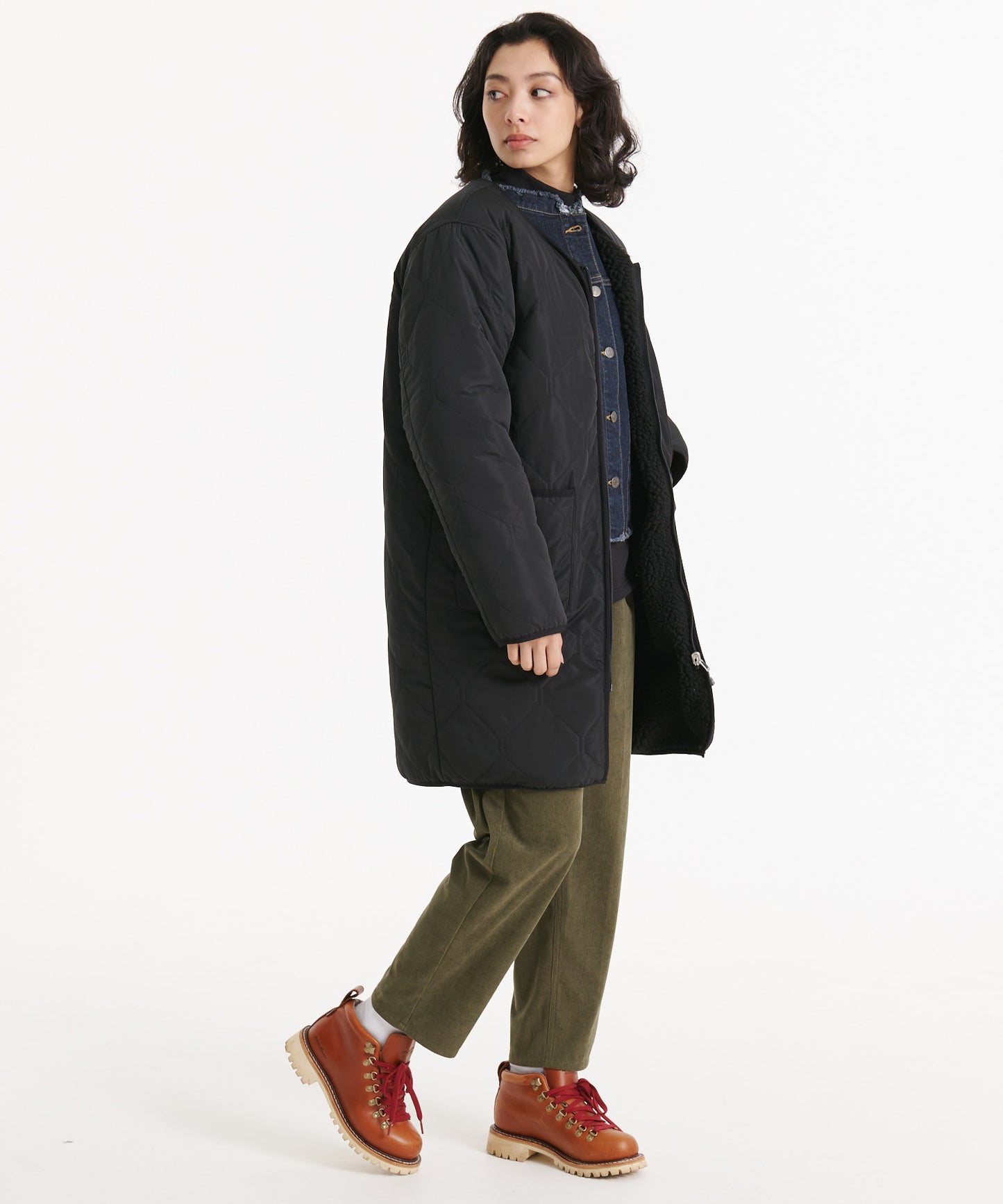 リバーシブルロングコート/REVERSIBLE LONG COAT