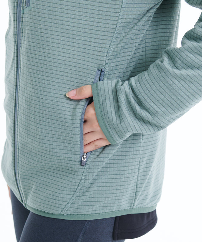 グリッドフリース ジップアップ ジャケット/GRID FLEECE ZIP UP JACKET