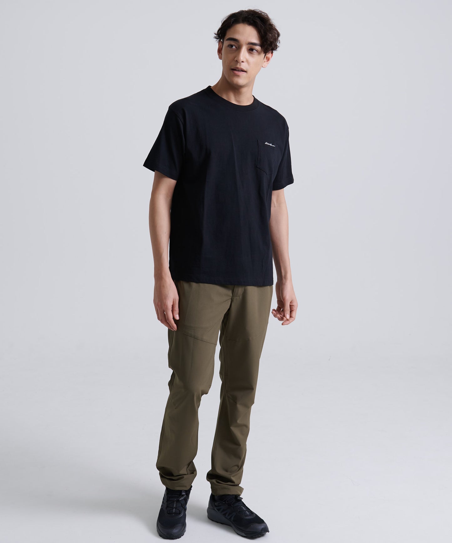 ロゴ刺繍ポケット 半袖Tシャツ/LOGO EMB PKT SS TEE