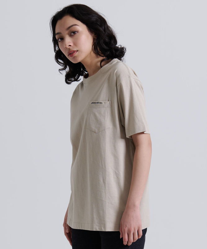 ロゴ刺繍ポケット 半袖Tシャツ/LOGO EMB PKT SS TEE