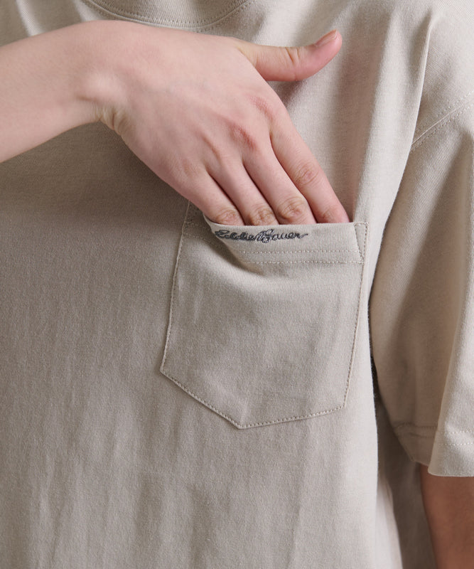 ロゴ刺繍ポケット 半袖Tシャツ/LOGO EMB PKT SS TEE