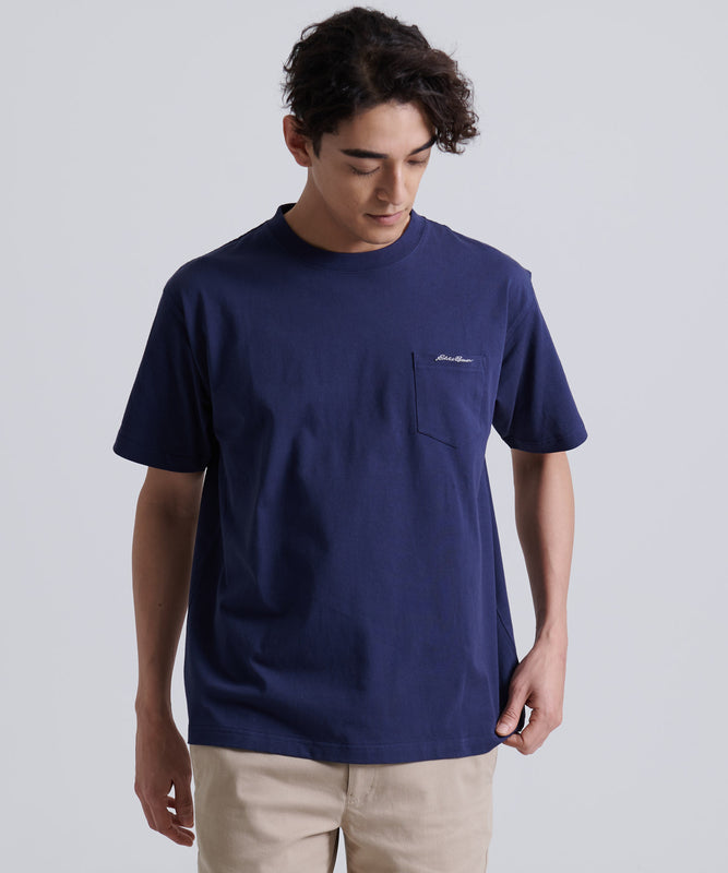ロゴ刺繍ポケット 半袖Tシャツ/LOGO EMB PKT SS TEE