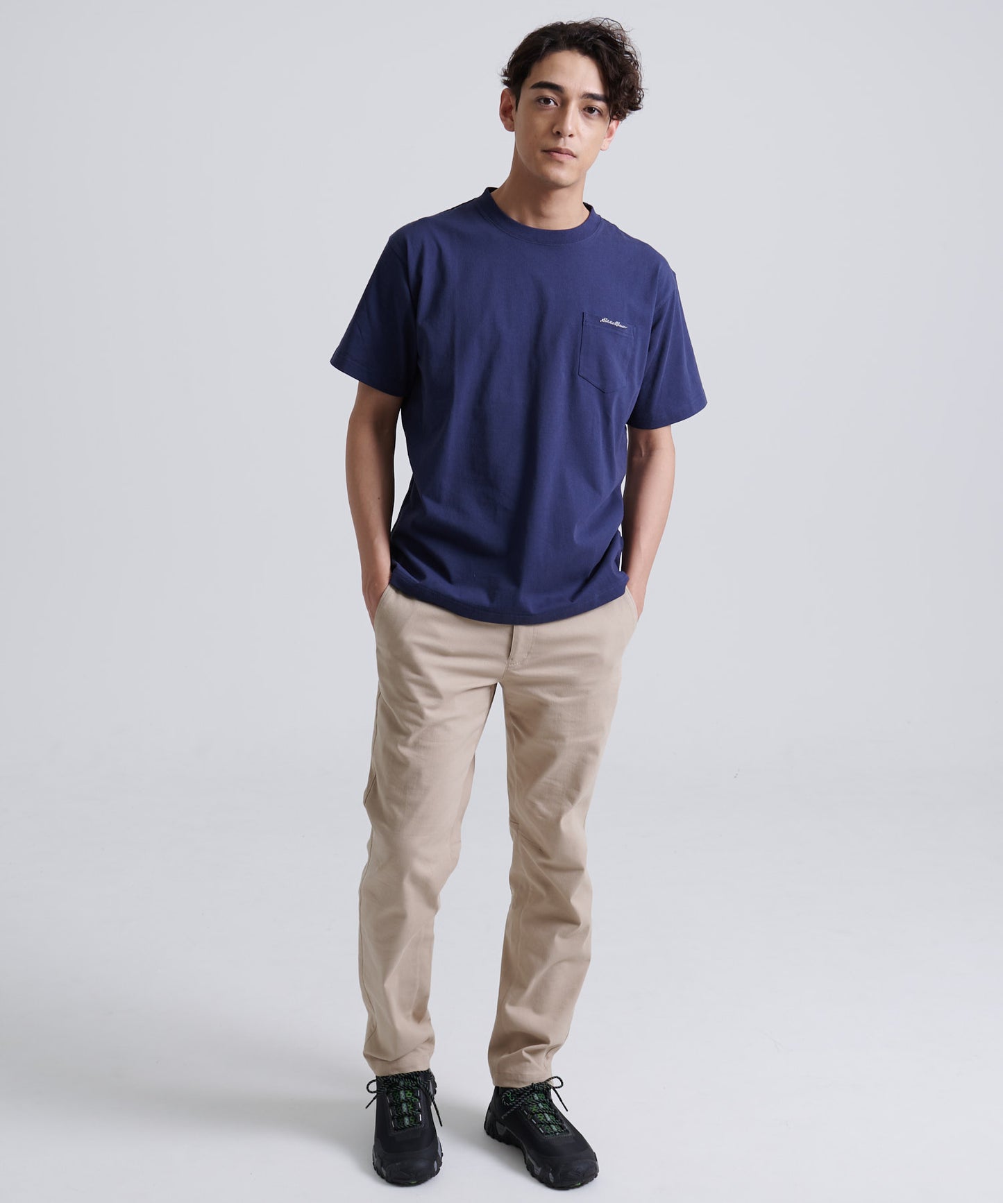 ロゴ刺繍ポケット 半袖Tシャツ/LOGO EMB PKT SS TEE