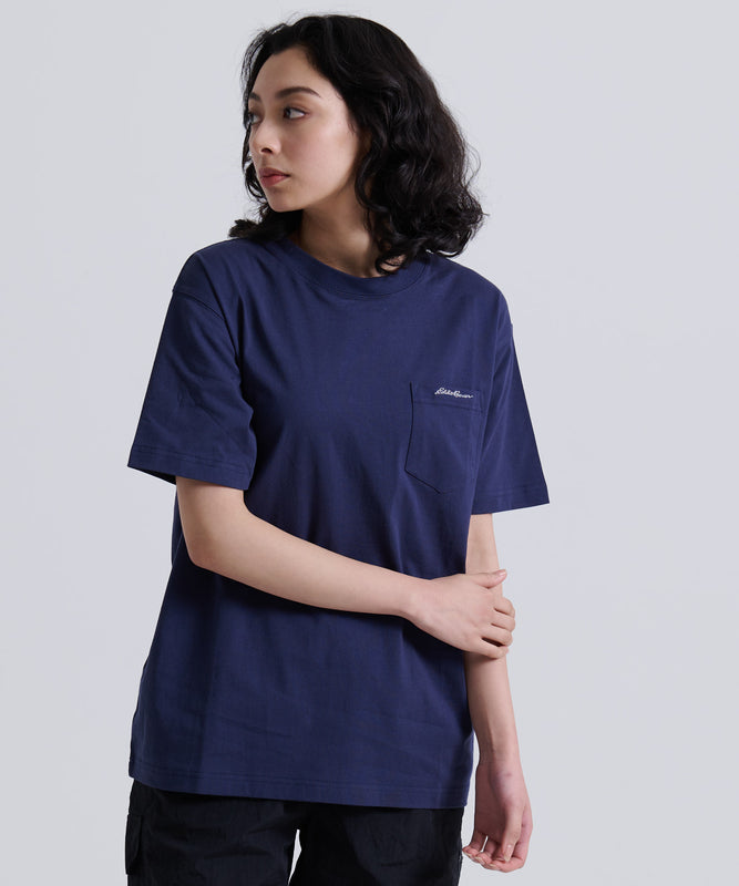 ロゴ刺繍ポケット 半袖Tシャツ/LOGO EMB PKT SS TEE