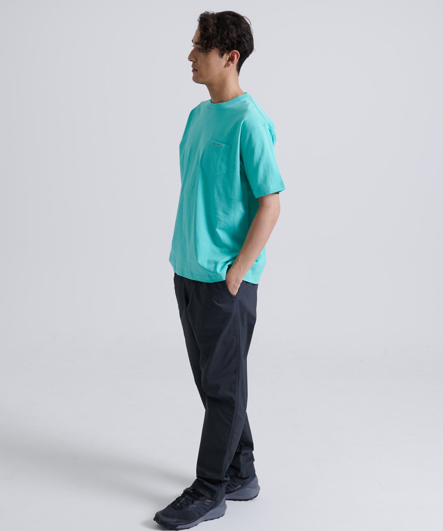 ロゴ刺繍ポケット 半袖Tシャツ/LOGO EMB PKT SS TEE