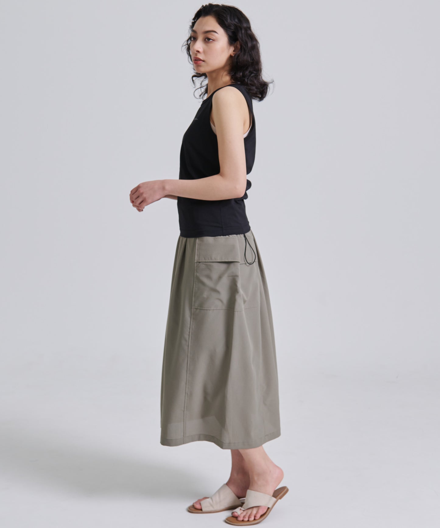 プレーティング天竺 タンクトップ/PLATING JERSEY TANK TOP