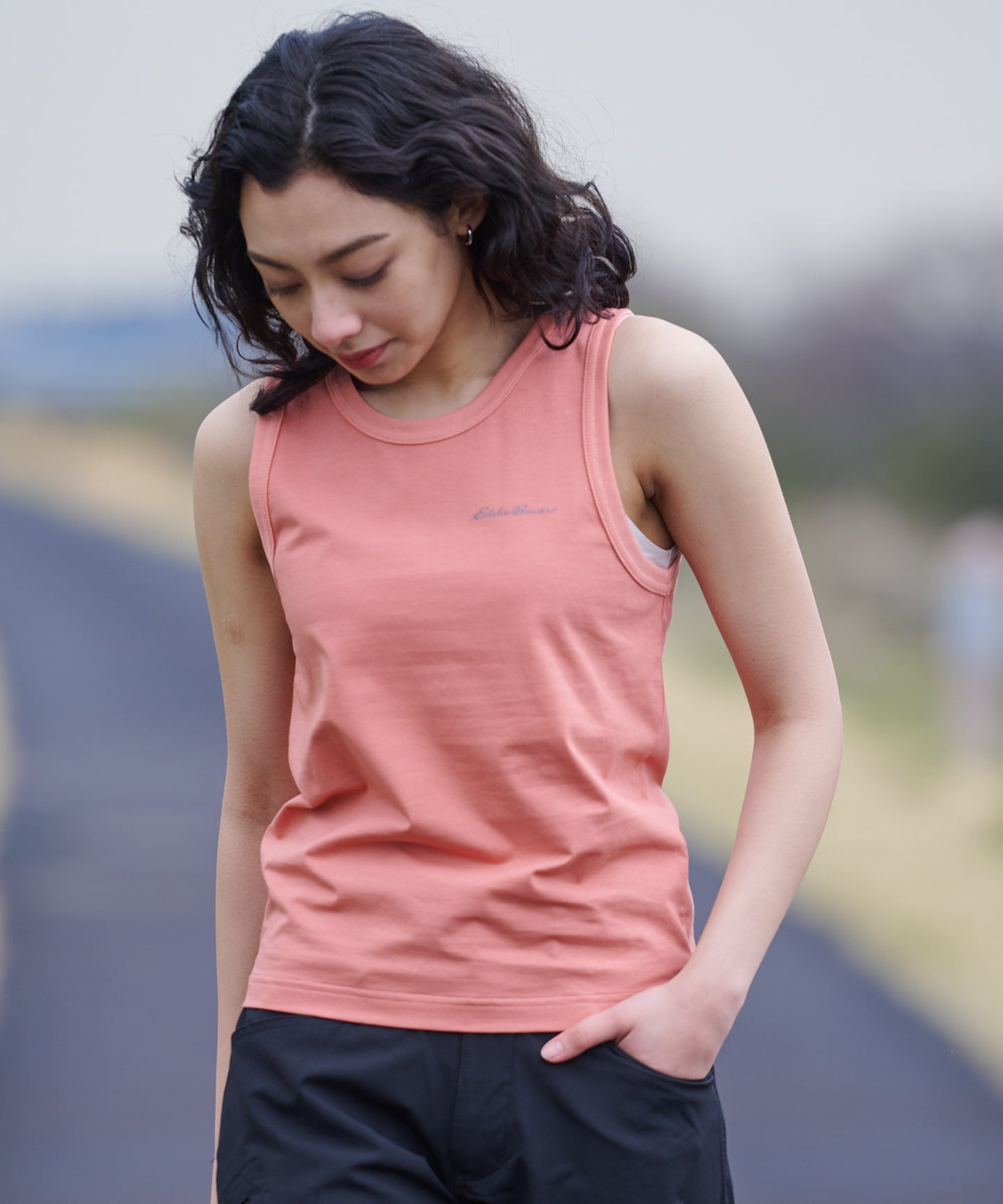 プレーティング天竺 タンクトップ/PLATING JERSEY TANK TOP