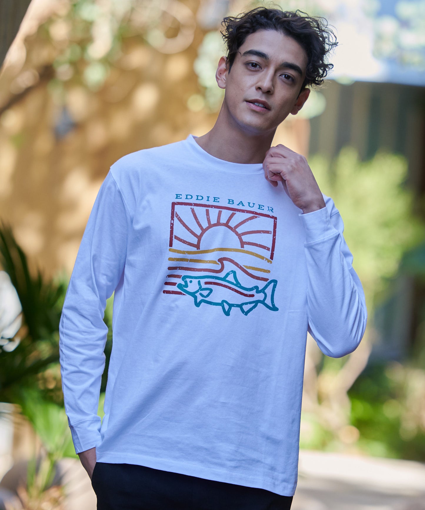 長袖グラフィックTシャツ/LS GRAPHIC TEE