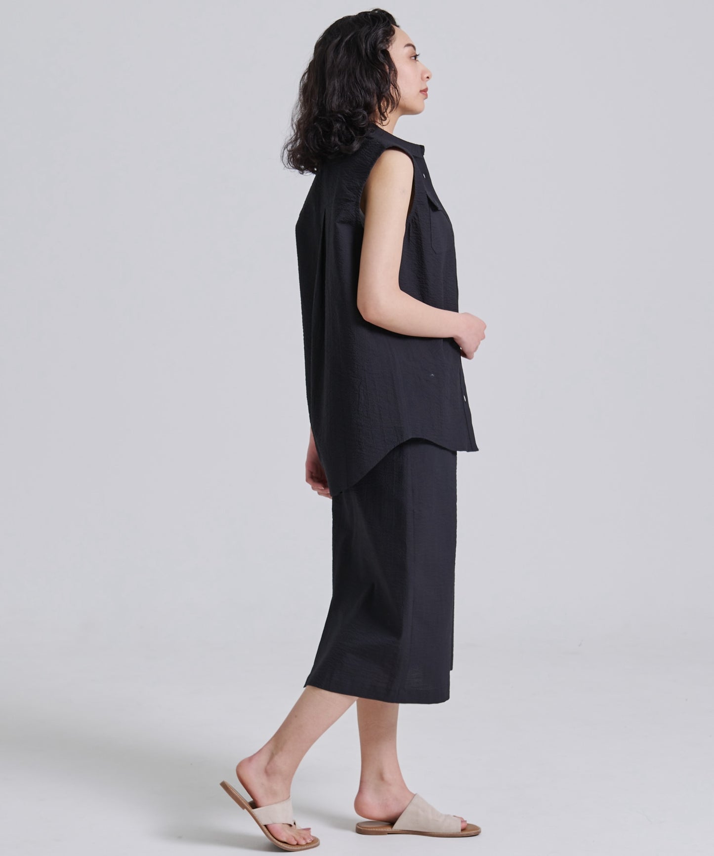 ダブルポケット スリーブレスシャツ/DOUBLE PK SL SHIRT