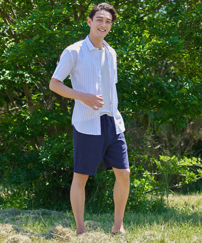 リネン ポリ 半袖シャツ/LINEN/POLY SS SHIRTS