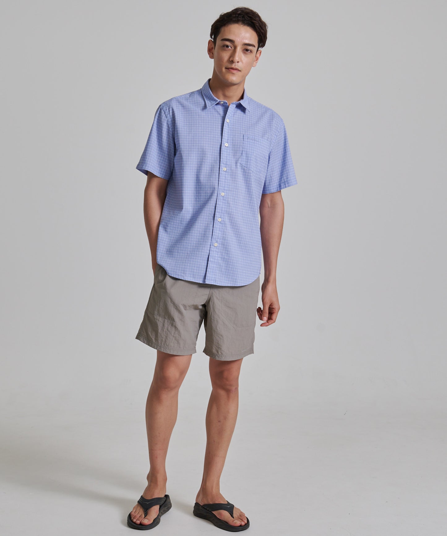 リネン ポリ 半袖シャツ/LINEN/POLY SS SHIRTS