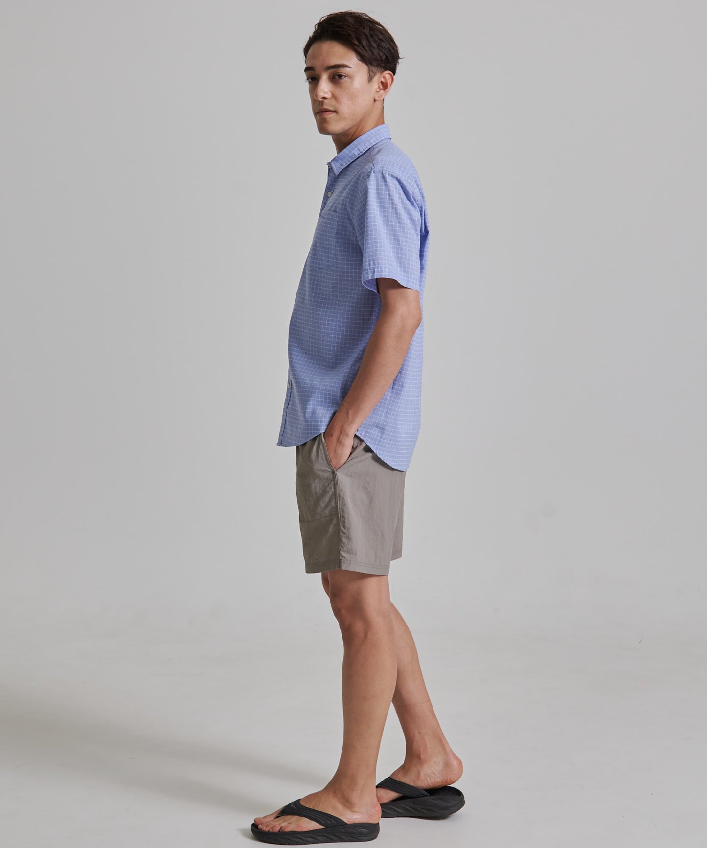 リネン ポリ 半袖シャツ/LINEN/POLY SS SHIRTS