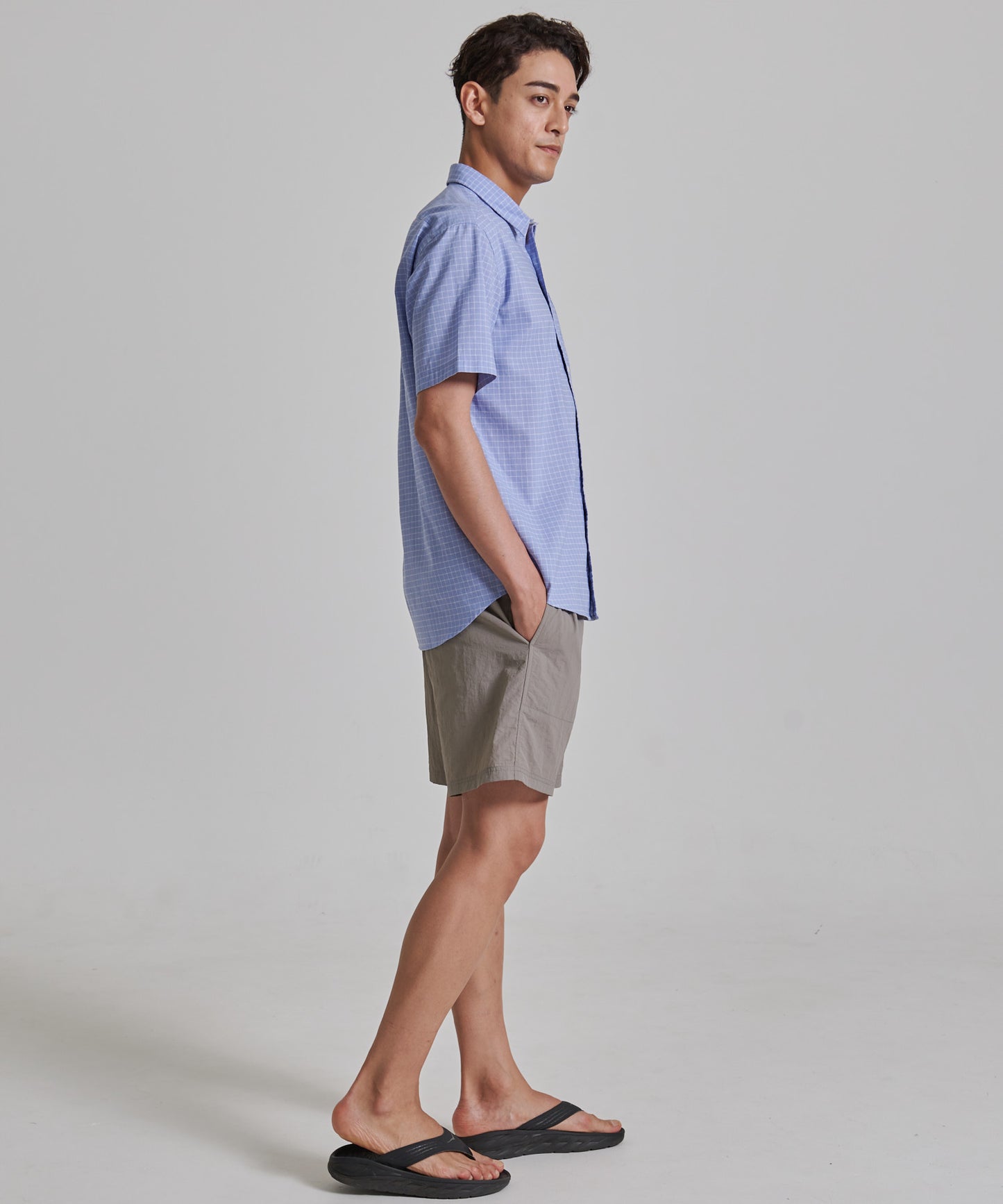 リネン ポリ 半袖シャツ/LINEN/POLY SS SHIRTS