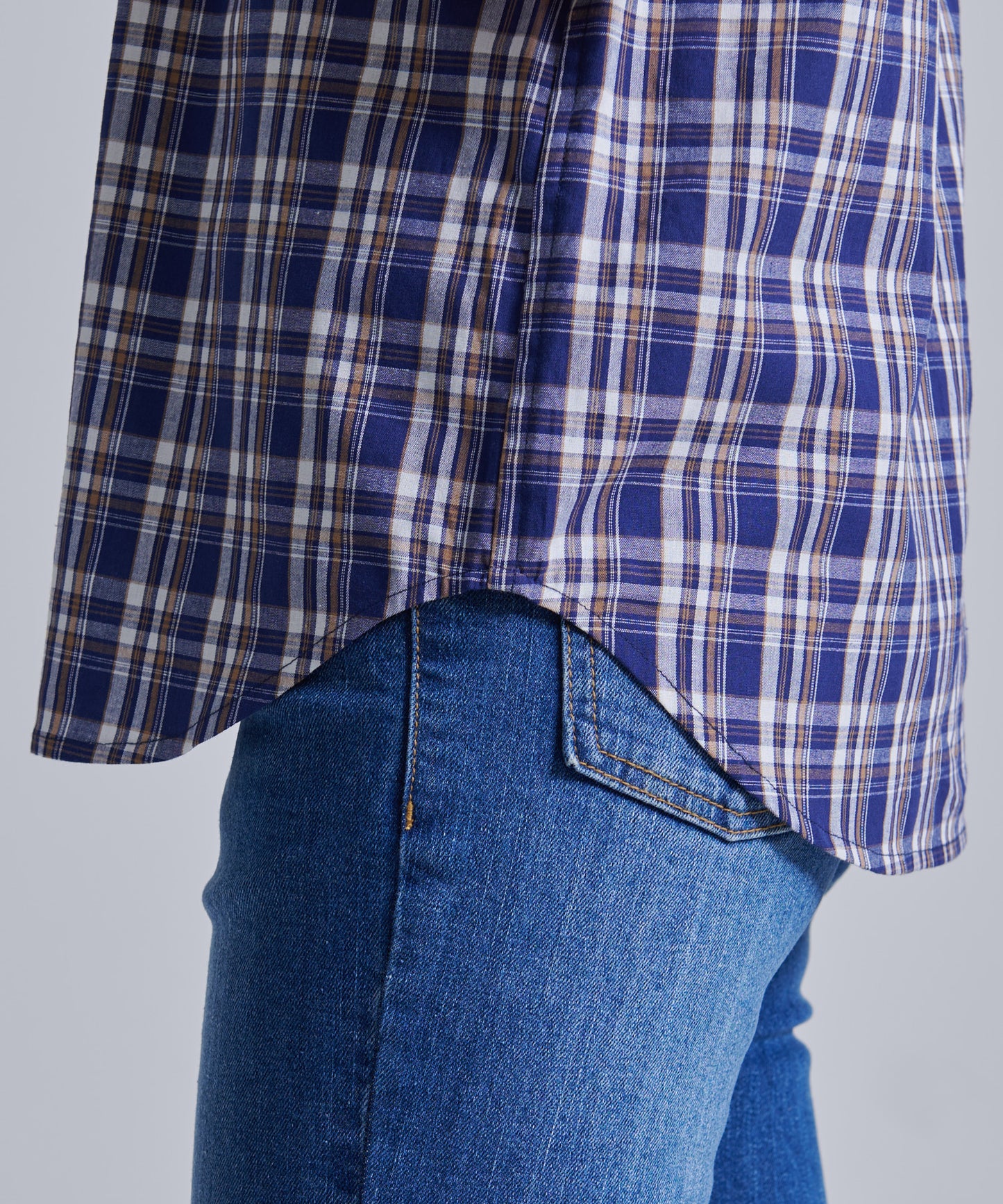 コットンチェック 半袖シャツ/COTTON CHECKED SS SHIRT