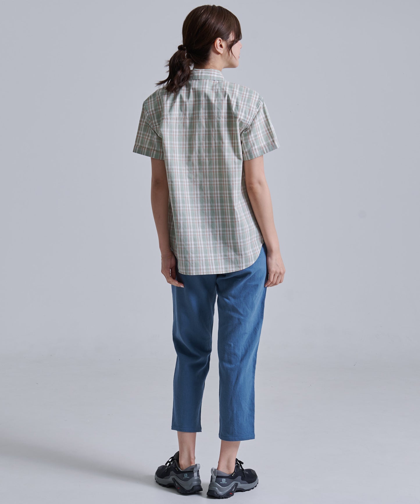 コットンチェック 半袖シャツ/COTTON CHECKED SS SHIRT