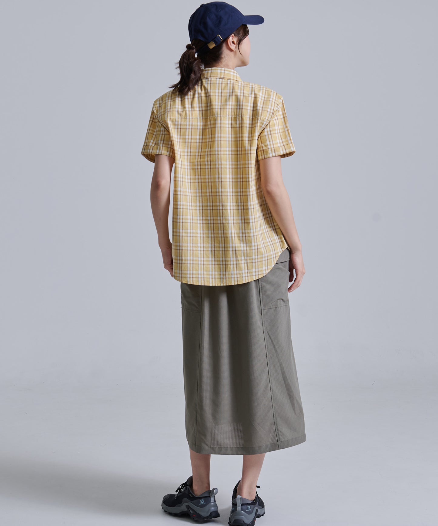 コットンチェック 半袖シャツ/COTTON CHECKED SS SHIRT