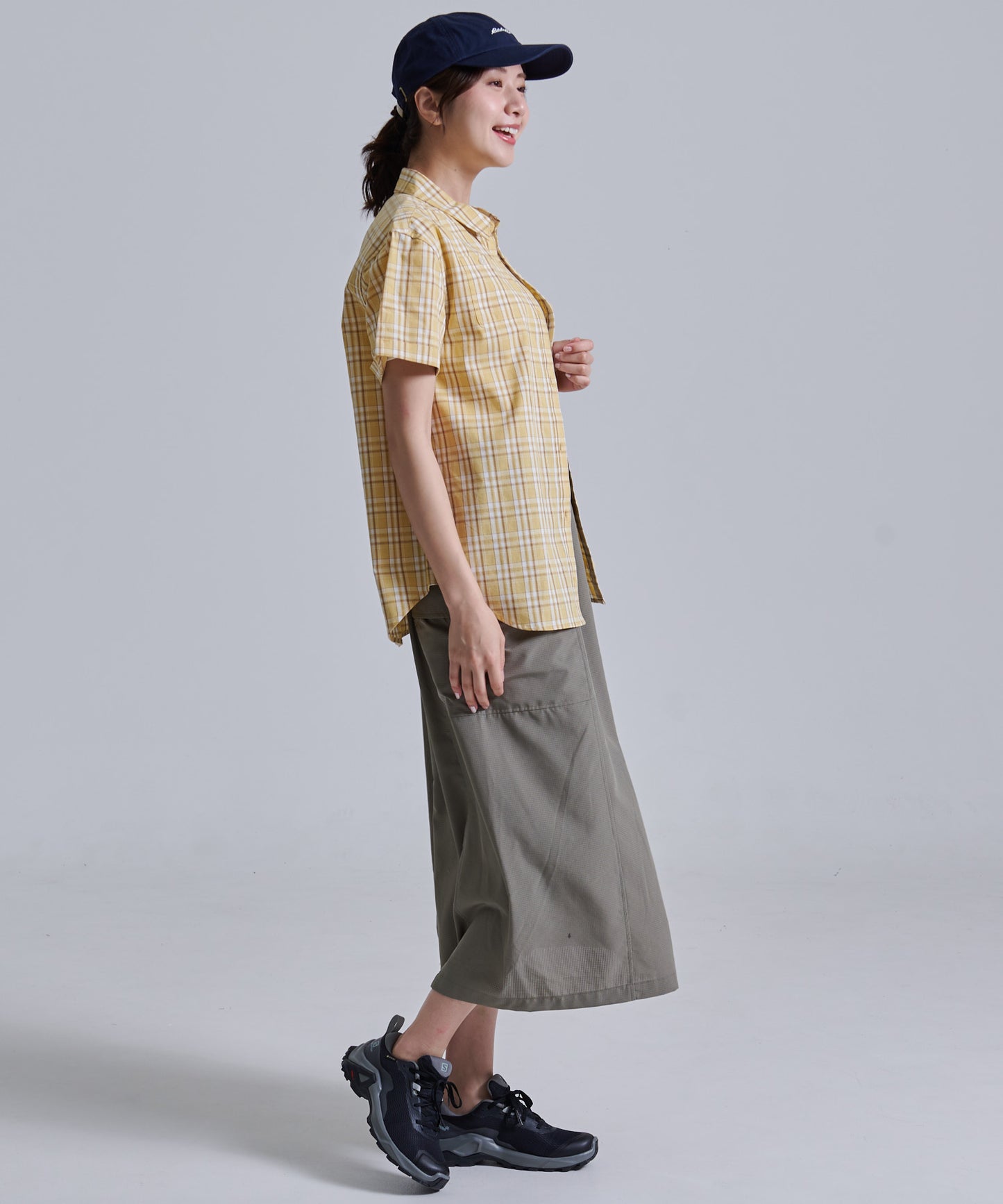 コットンチェック 半袖シャツ/COTTON CHECKED SS SHIRT