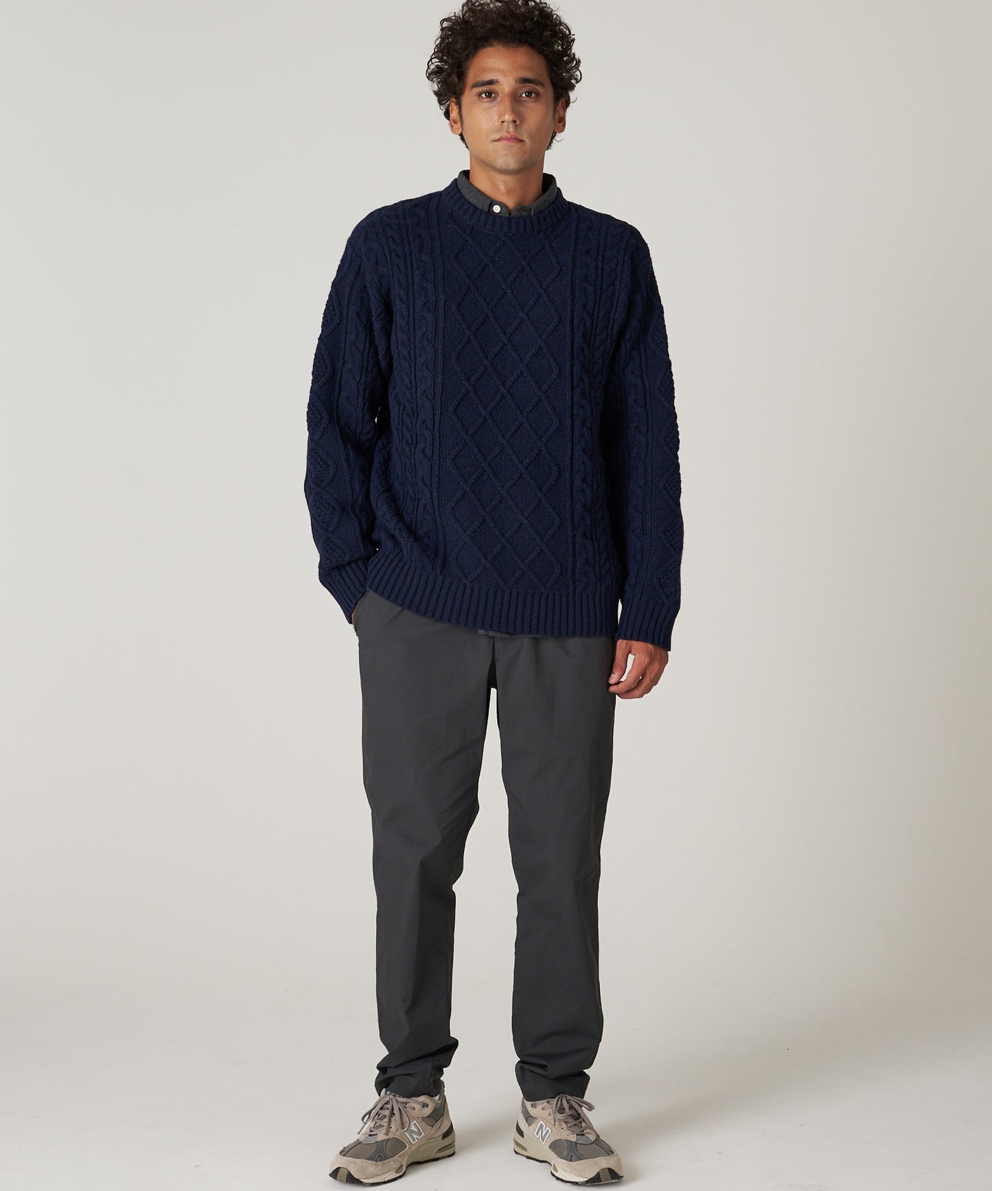 ケーブル クルーセーター/CABLE CREW SWEATER