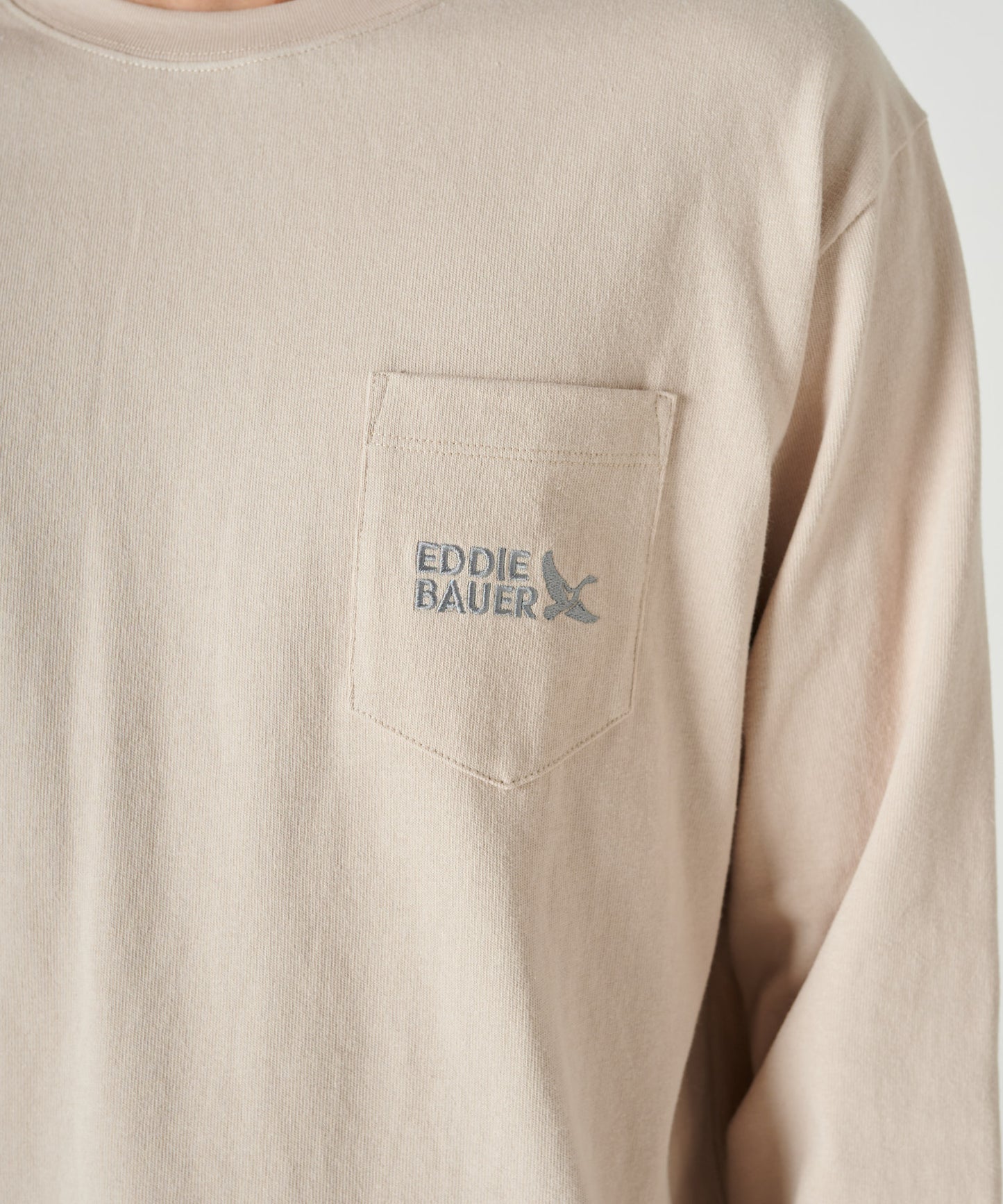 EBロゴ刺繍 ヘビー 長袖Tシャツ/EB LOGO EMB HVY LS TEE
